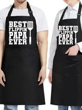 Best Papa Best Dad Apron Custom Gift